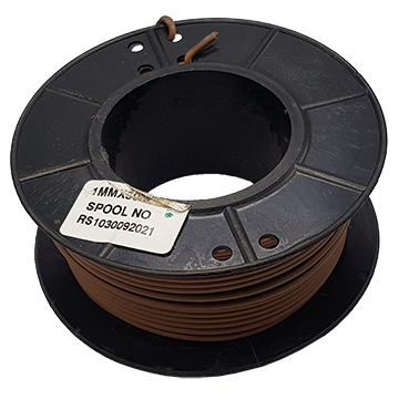 WIRE AUTO SINGLE 1,00mm² BROWN (30m spool) - 1100100BN