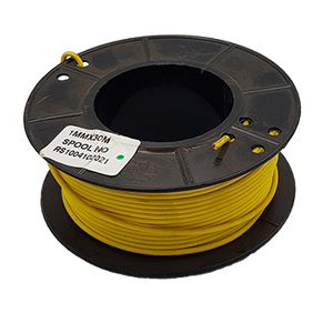 WIRE AUTO SINGLE 1,00mm² YELLOW (30m spool) - 1100100YL