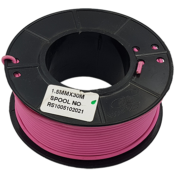 WIRE AUTO SINGLE 1,60mm² PINK (30m spool) - 1100160PK – Great Brands Direct