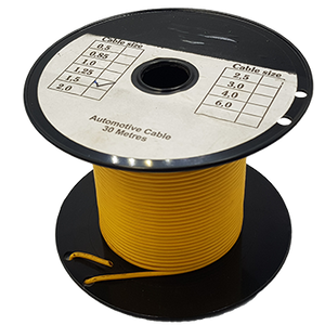 WIRE AUTO SINGLE 2,00mm² YELLOW(30m spool) - 1100200YL