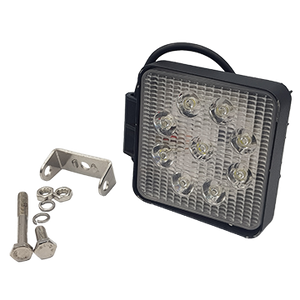 Square work lamp, 27 Watts, flood beam - DCB-727