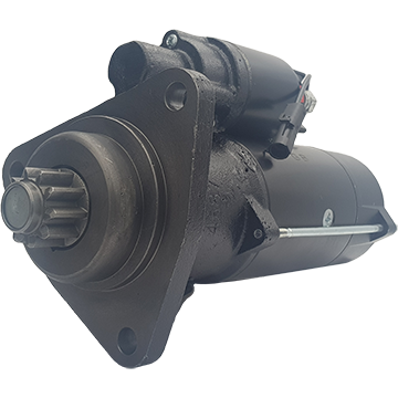 Starter motor,  AZF - Case IH / CNH / Fiat Agri / New Holland Iskra big bracket, 12V, 10T, 4.2KW - IS1114