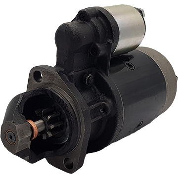 Starter motor, Deutz JD KHD 12V,1.9KW, 9T, 2 hole open right - STR1337