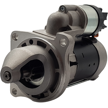 Starter motor, EV New Holland Tractor, 12 volt, 9 teeth