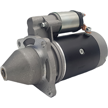 Starter motor, 12 volt, M45G old Massey Ferguson Tractor, 11 teeth, 2.4 kilowatts, open left - STR4045