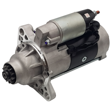 Starter motor, M8T Mitsubishi Fuso fk618 / Caterpillar / Bell Excavator - Loader, 24 volt, 11 teeth, 5,0 kilowatts  - STR5012A