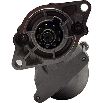 Starter motor, Kubota / Case diesel, 12 volt, 9 teeth, 1.4