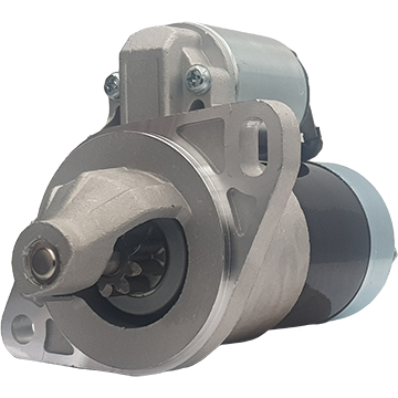 Starter motor, John Deere Tractor Yanmar - mower, 12V, 9T, 1.1KW, 2 hole 1 hole slotted - STR6679