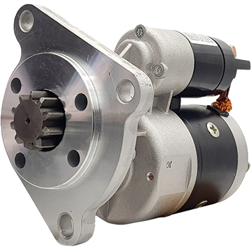 Starter motor, New Holland, 12V, 10T, 2.8KW, 3 hole open left large - STRX011