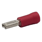 TERMINAL RED SPADE 2.6MM Insulated, 50 pack - T559